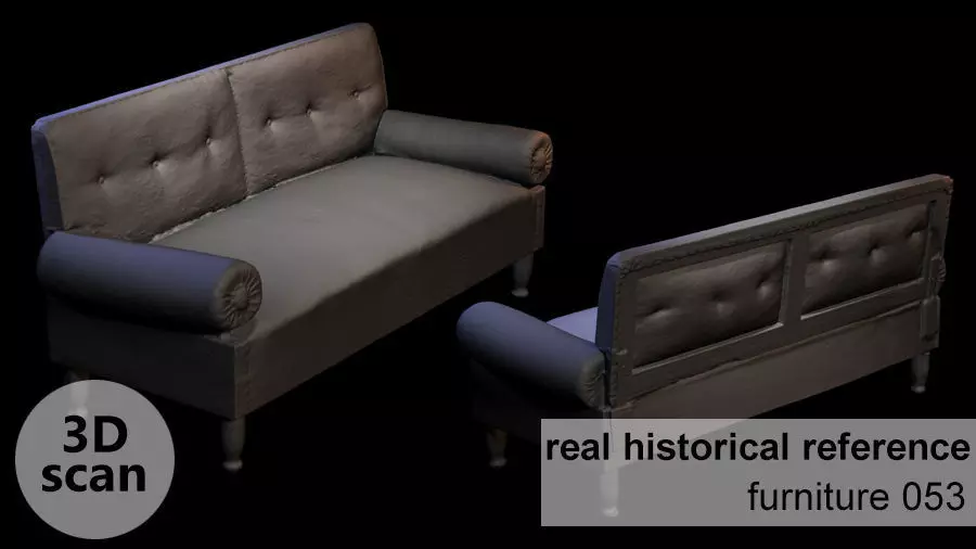 Furniture 053 wooden armchair 3D print model_0