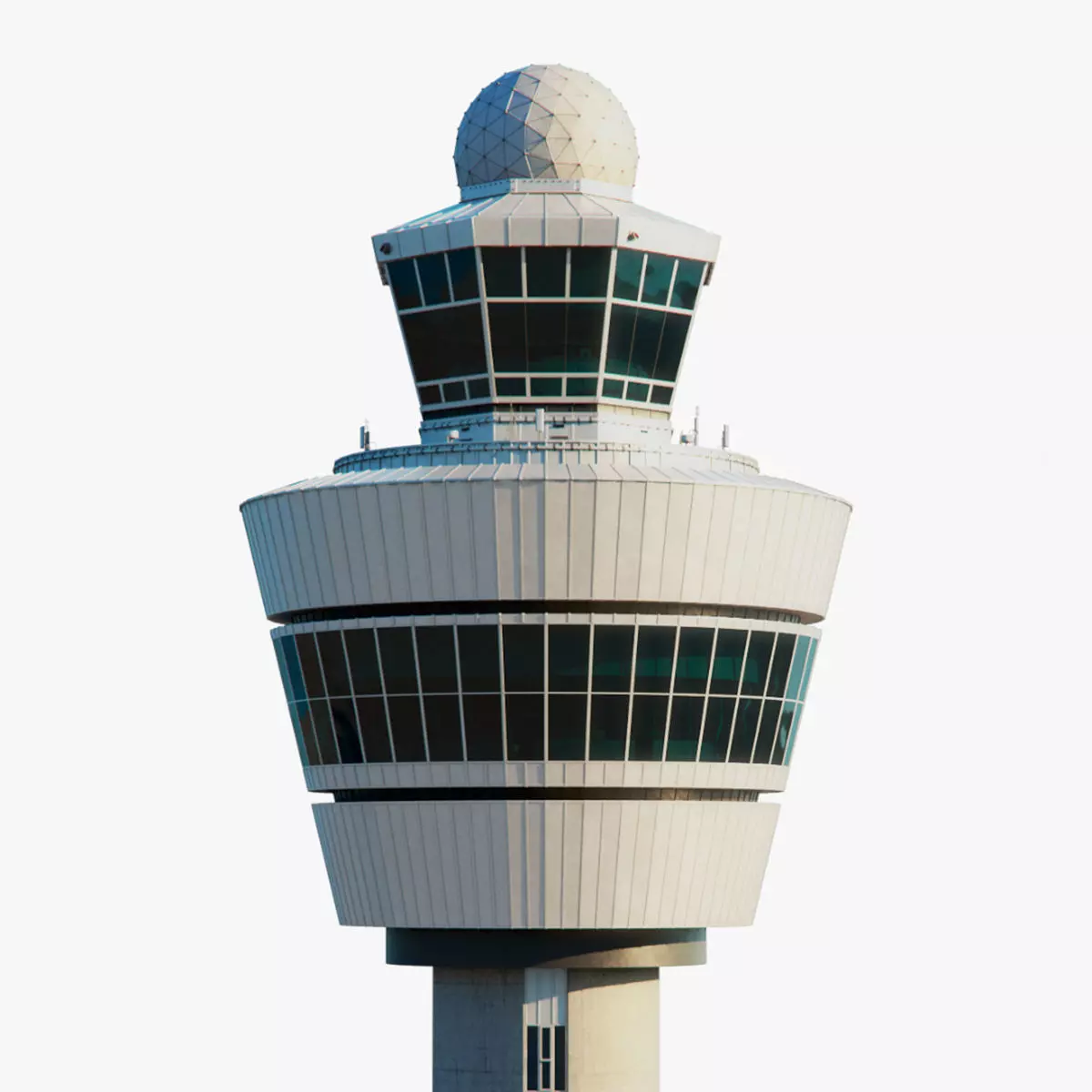control tower Low-poly 3D model_0