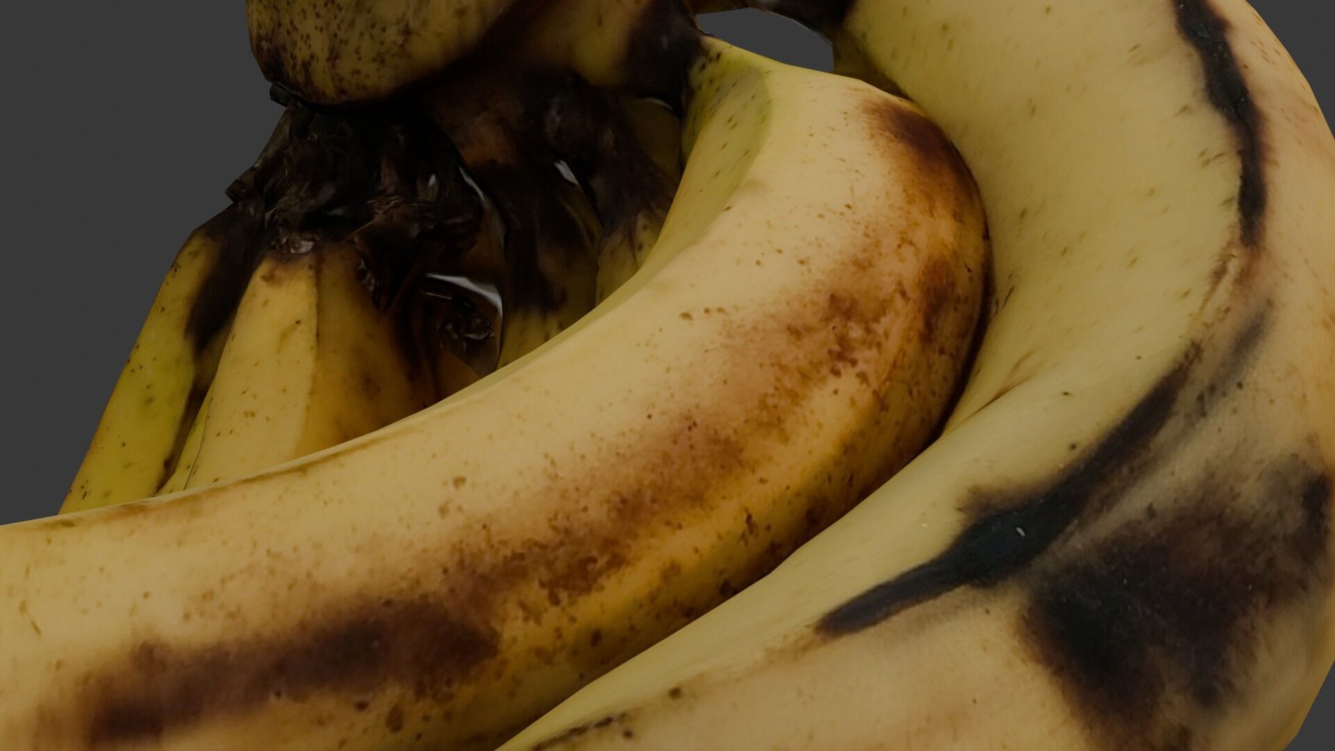 Banana Bunch Low-poly 3D model_3