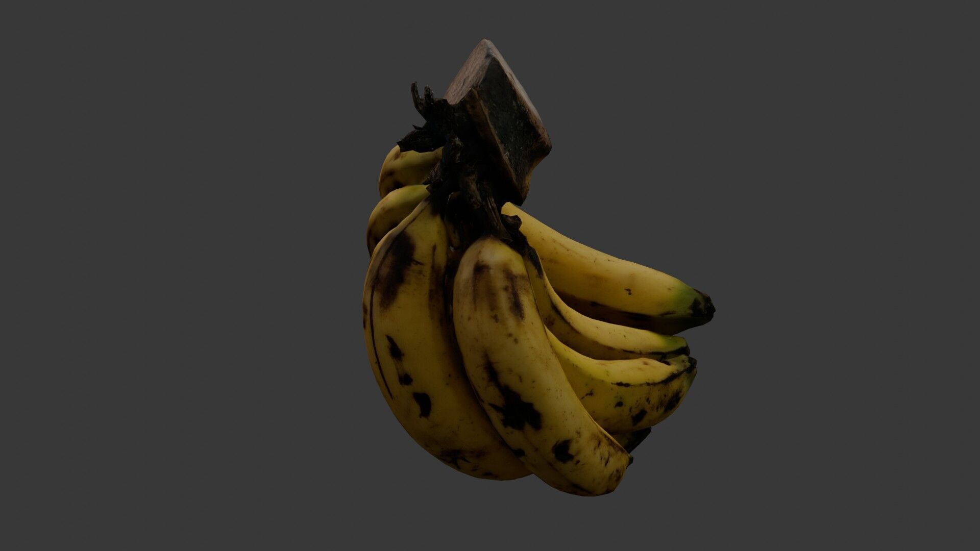Banana Bunch Low-poly 3D model_7