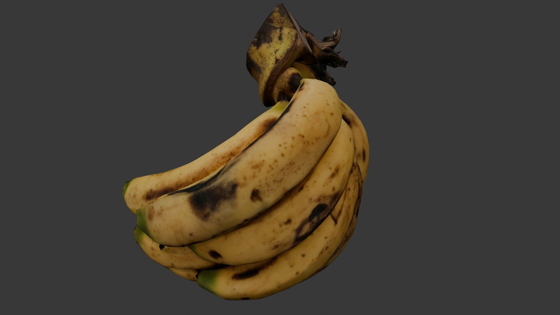Banana Bunch Low-poly 3D model_4