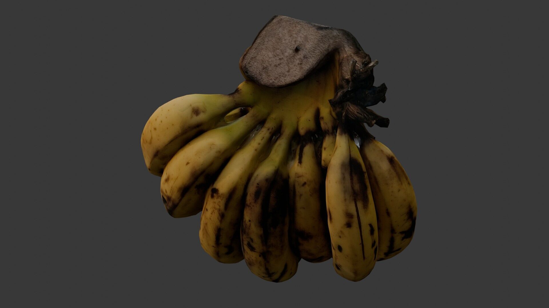 Banana Bunch Low-poly 3D model_6