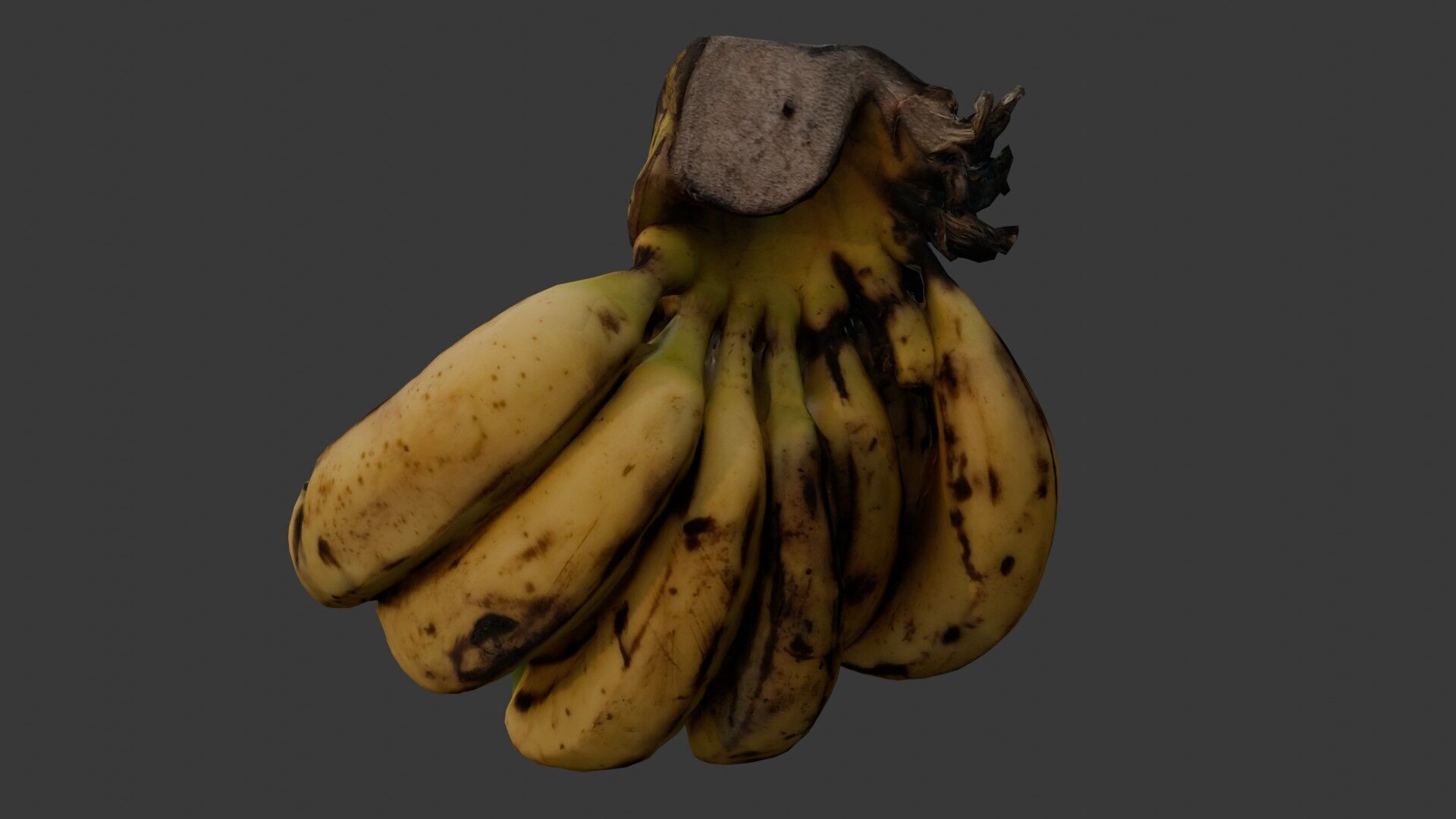 Banana Bunch Low-poly 3D model_5