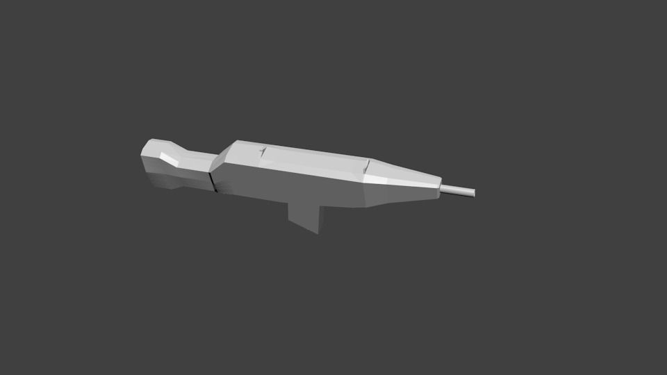 Assault Rifle Free low-poly 3D model_0