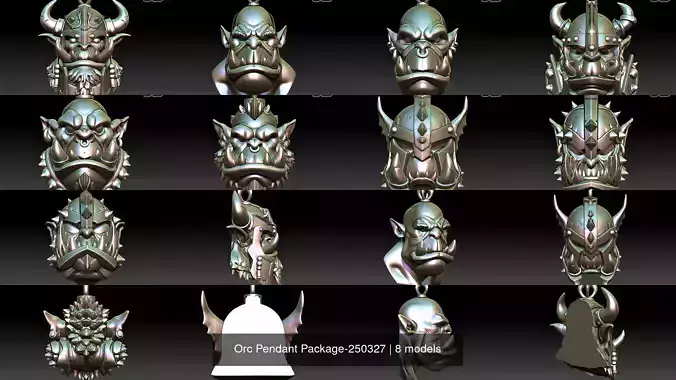 Orc Pendant Package-250327