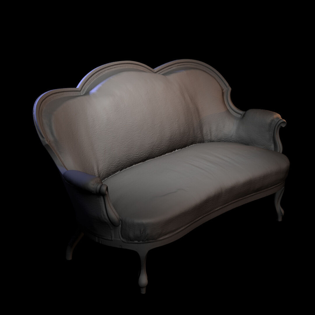 Furniture 038 wooden armchair 3D print model_5