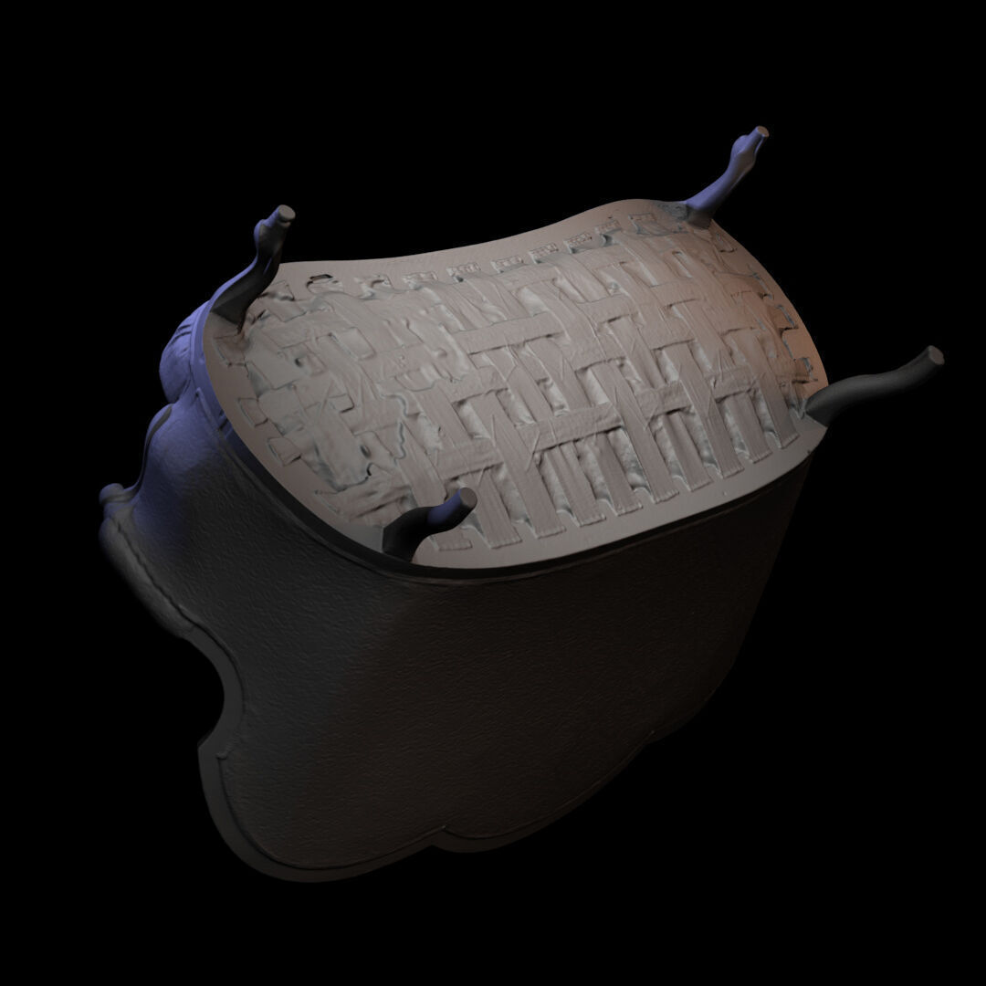 Furniture 038 wooden armchair 3D print model_6