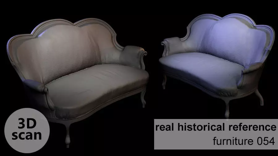 Furniture 038 wooden armchair 3D print model_0