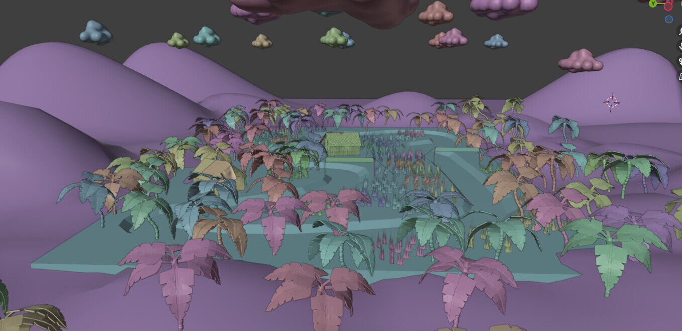 Rice Fields - 3D Environments Low-poly 3D model_4