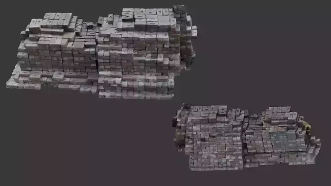 Crumbling Brick Wall