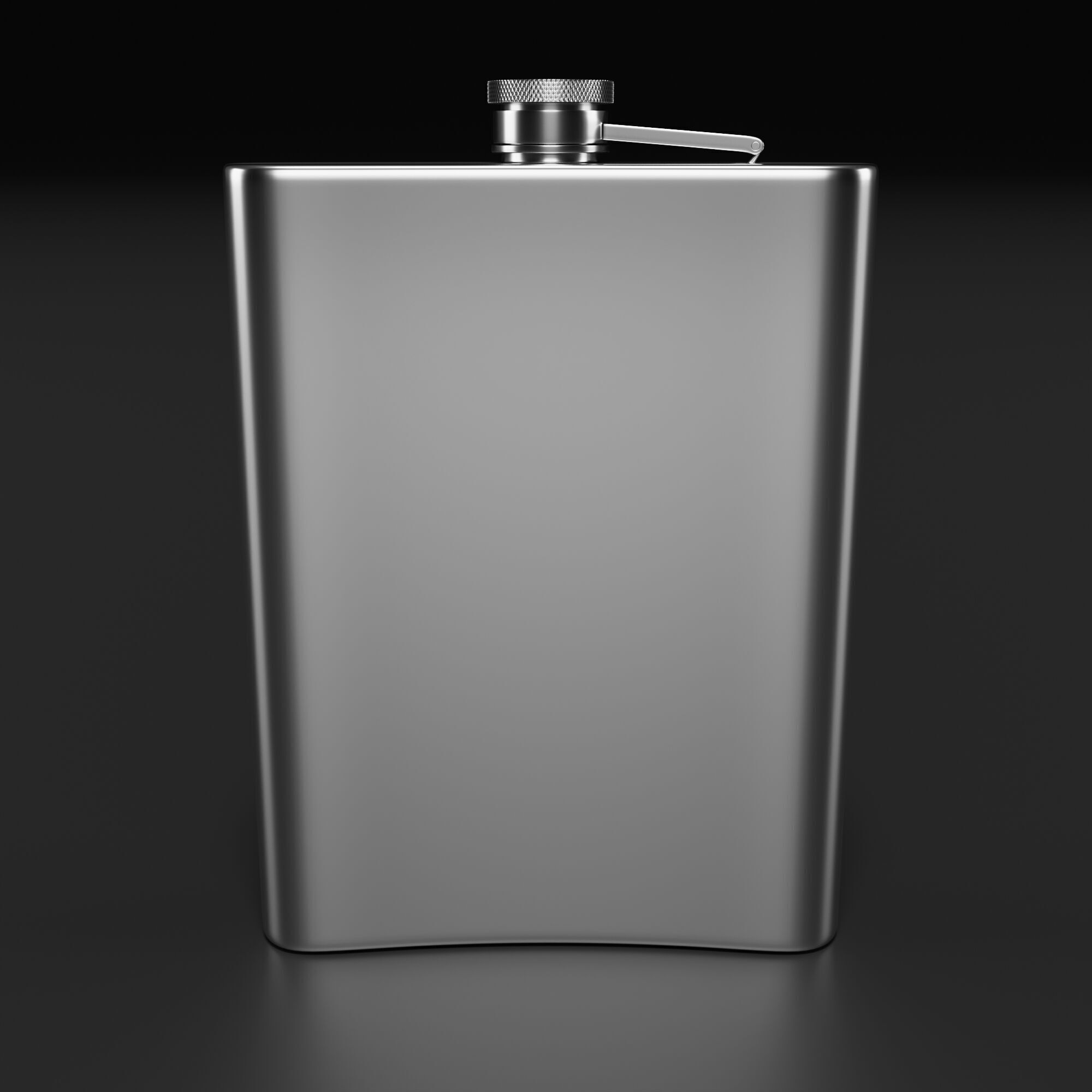 Hip Flask 3D model_6