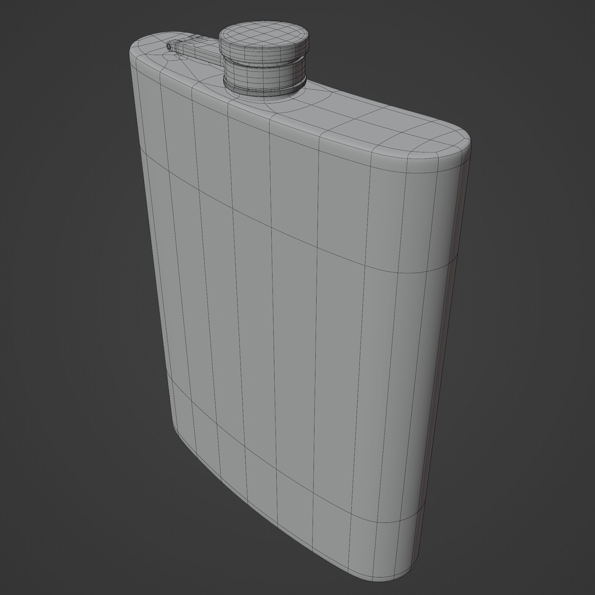 Hip Flask 3D model_8