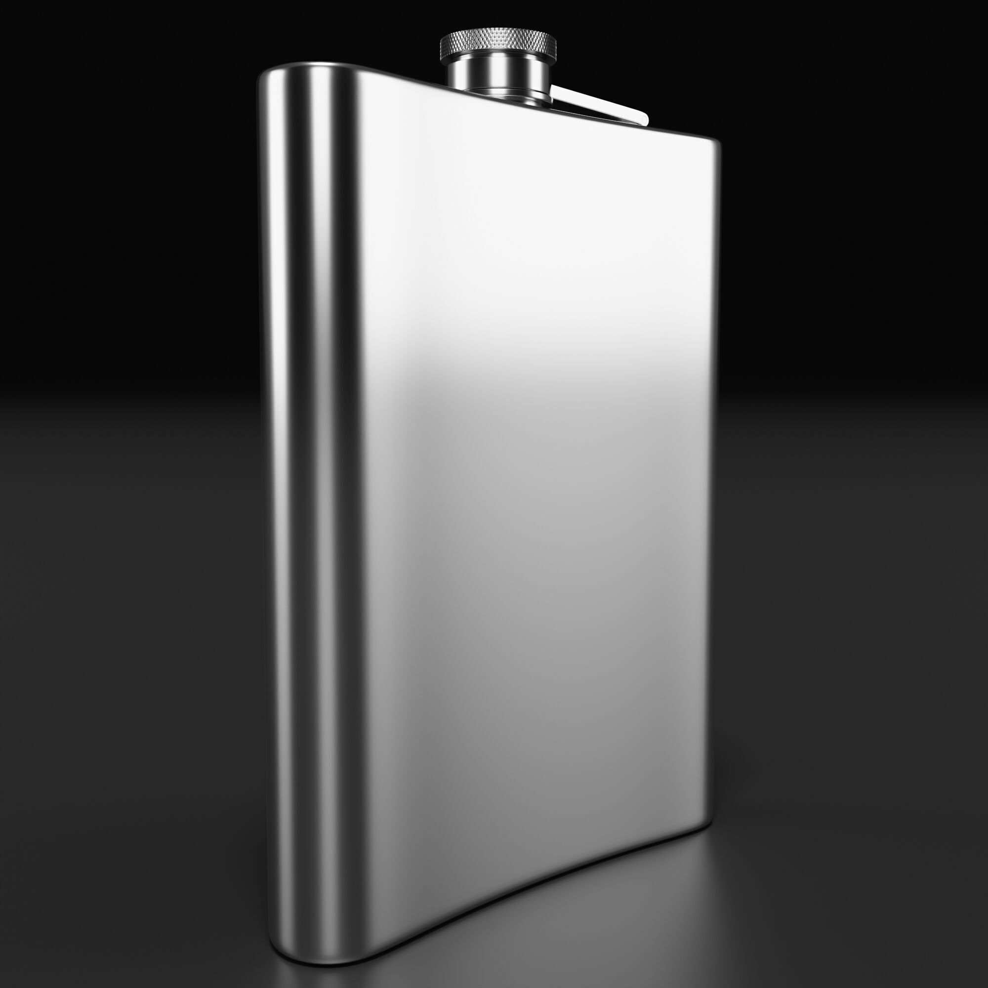 Hip Flask 3D model_7