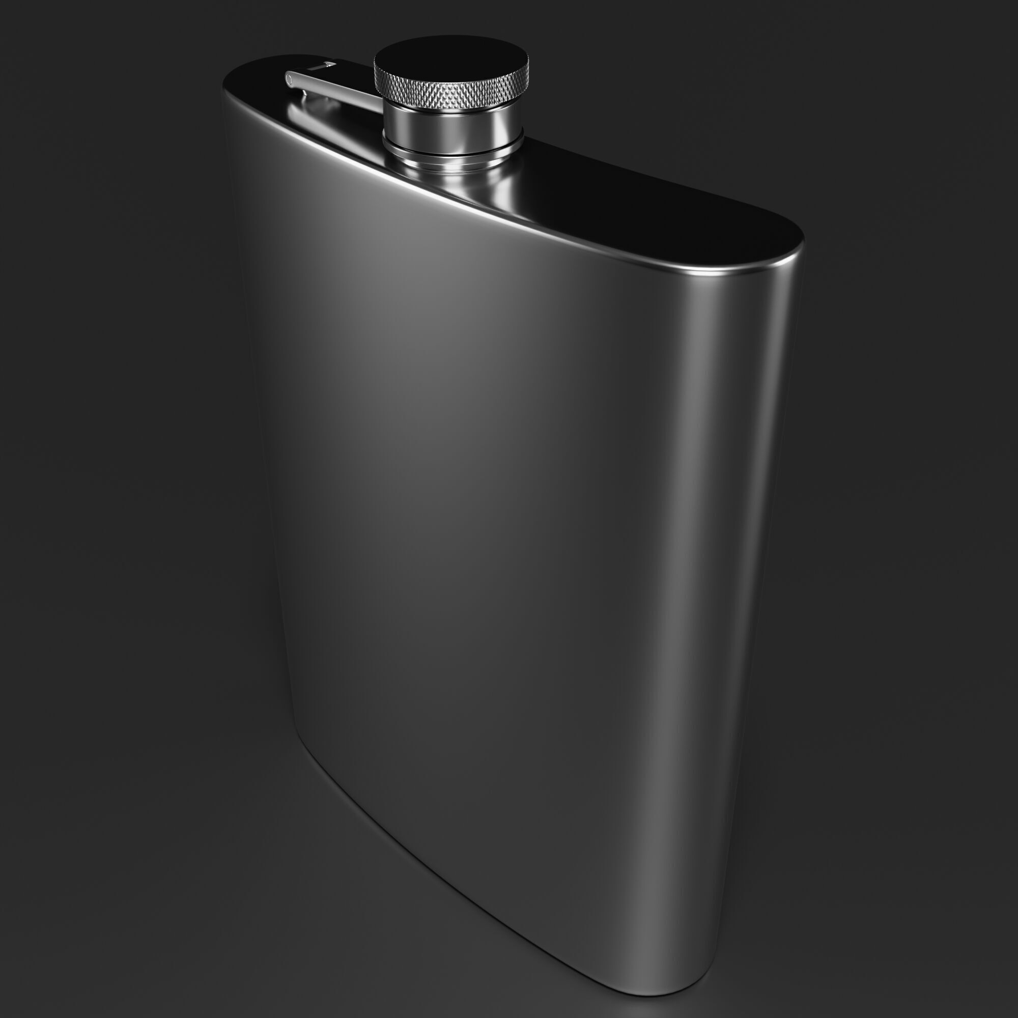 Hip Flask 3D model_1