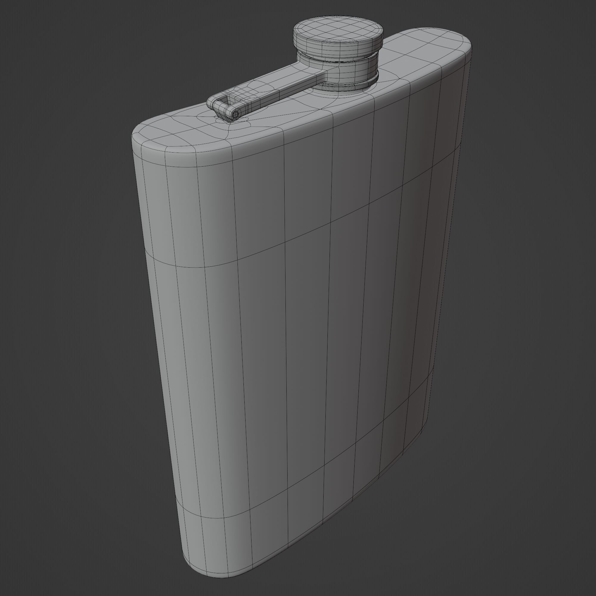 Hip Flask 3D model_10