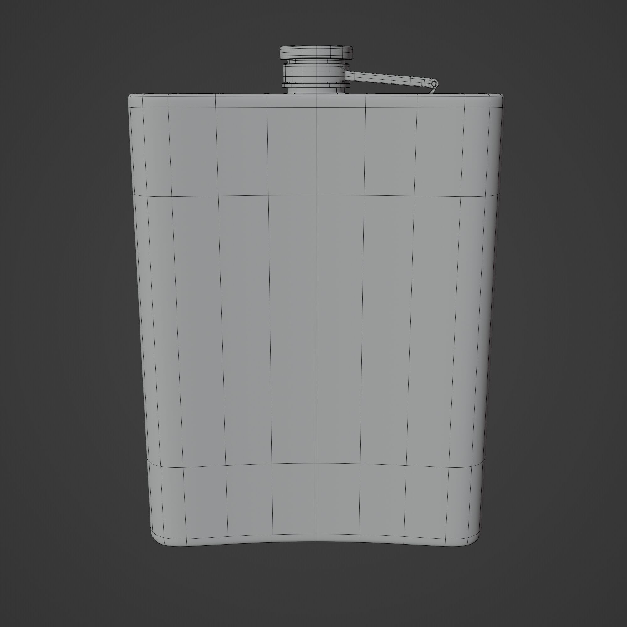 Hip Flask 3D model_13