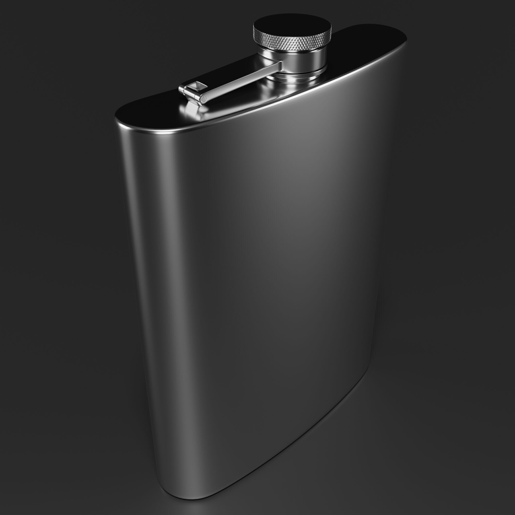 Hip Flask 3D model_3