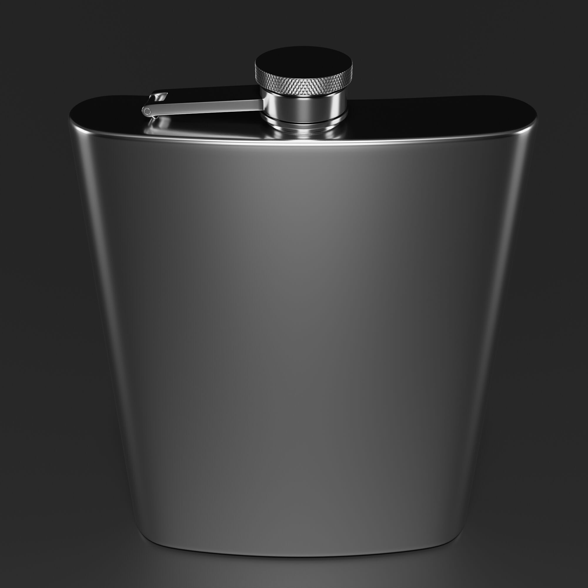 Hip Flask 3D model_2
