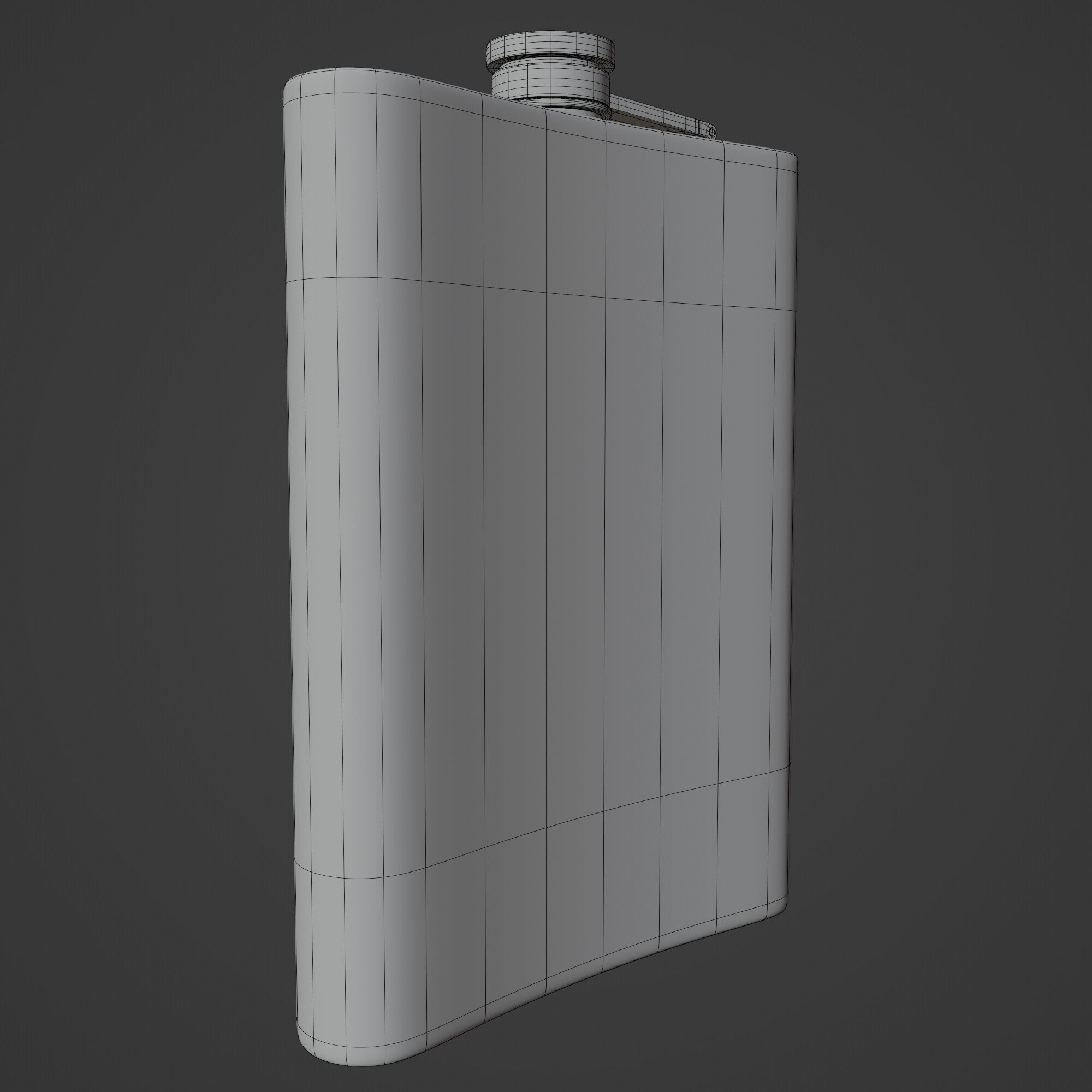 Hip Flask 3D model_14