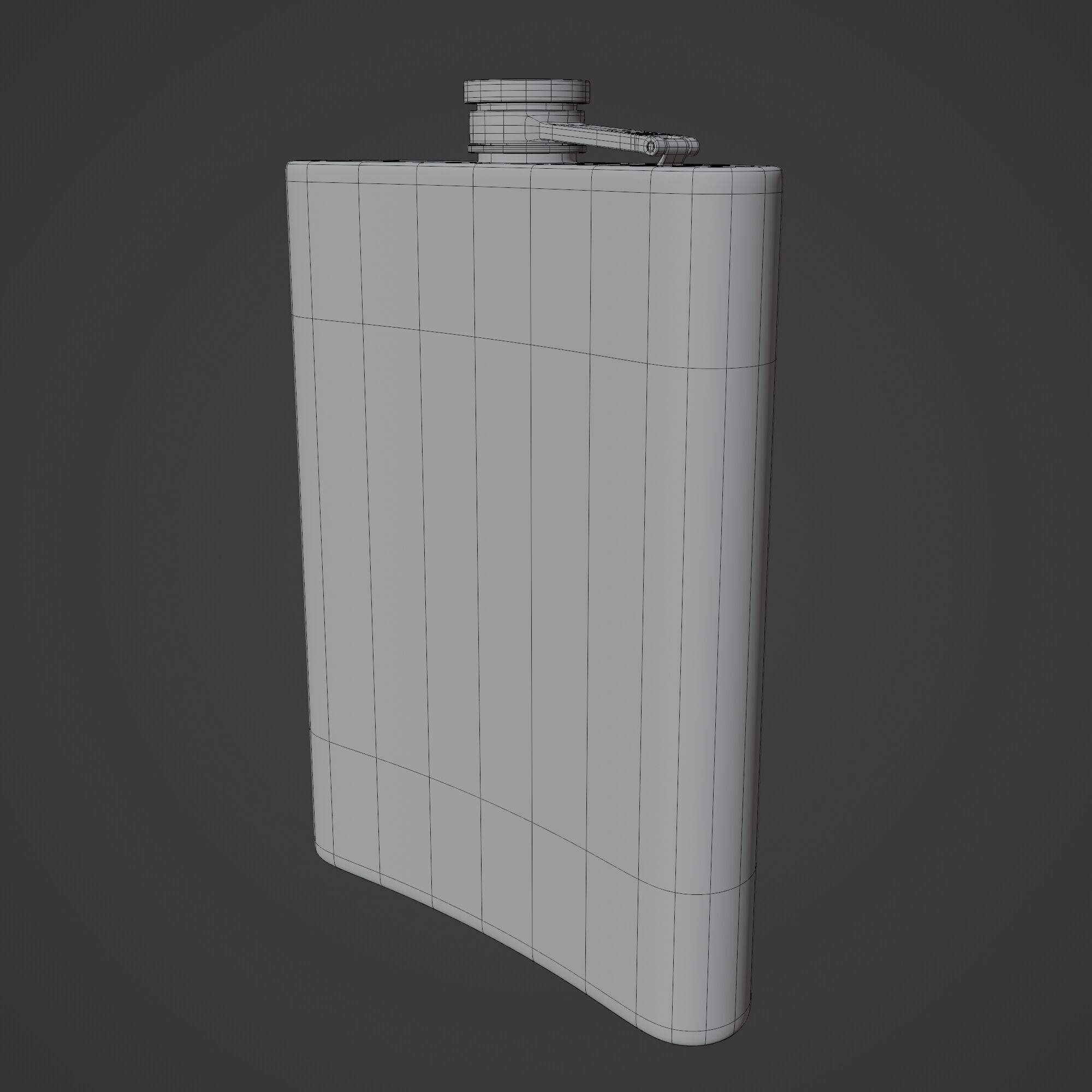 Hip Flask 3D model_12