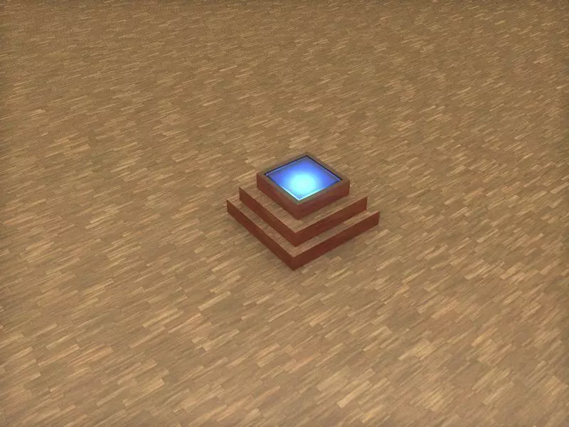 Light wooden pole in minecraft Free 3D model