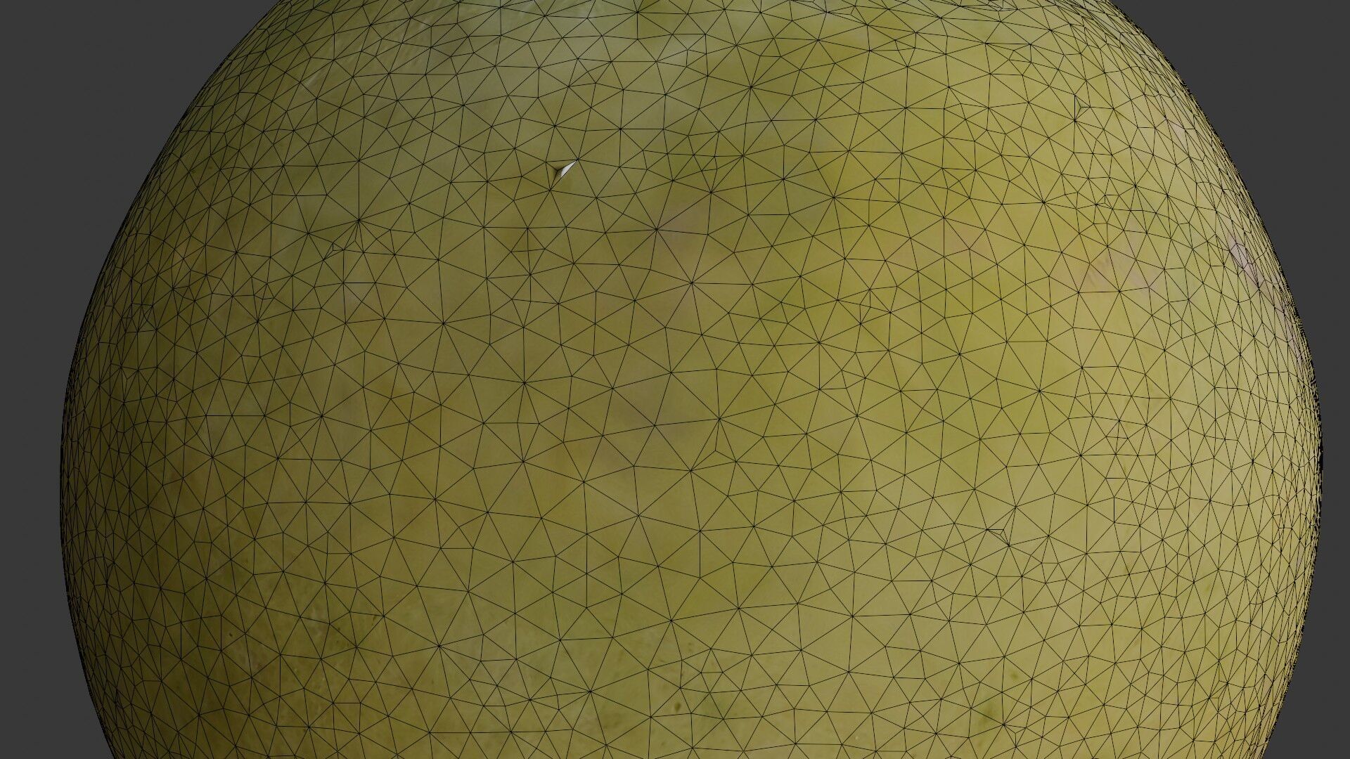 Green Apple 3D Model Low-poly 3D model_2