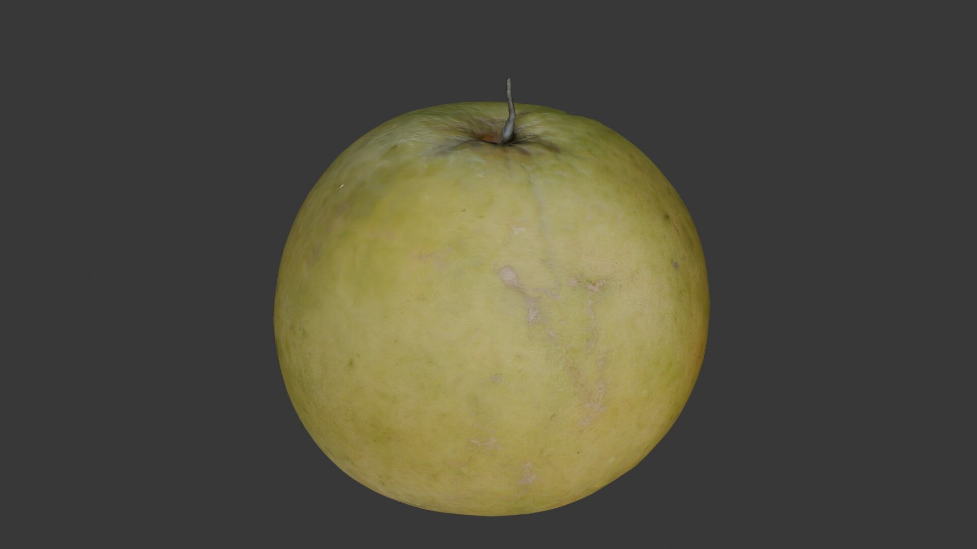 Green Apple 3D Model Low-poly 3D model_7