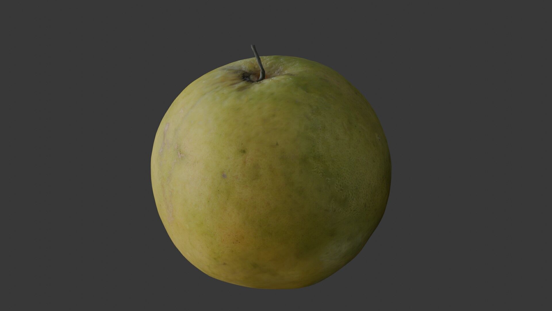 Green Apple 3D Model Low-poly 3D model_6