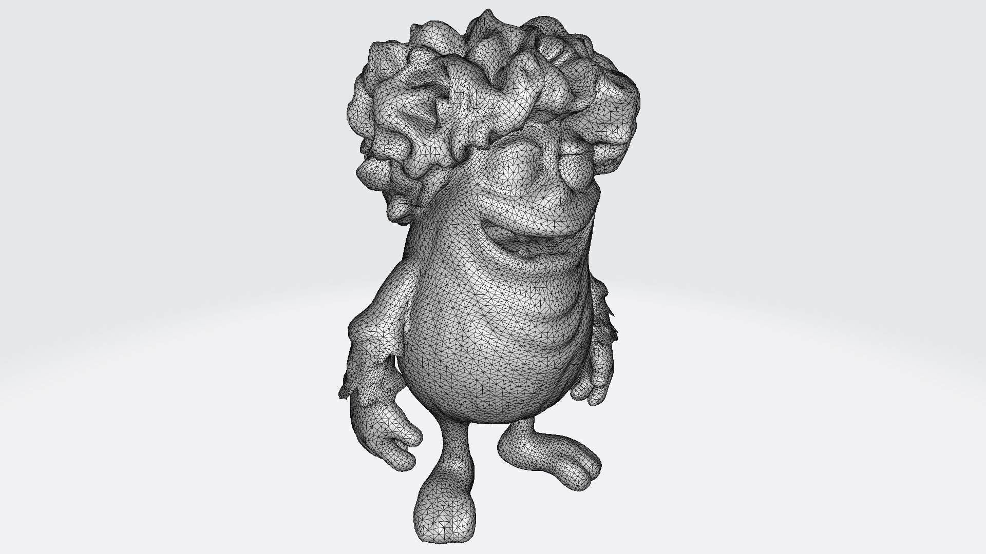 3d Model Cute Lettuce Monster For Halloween Party 3D model_6