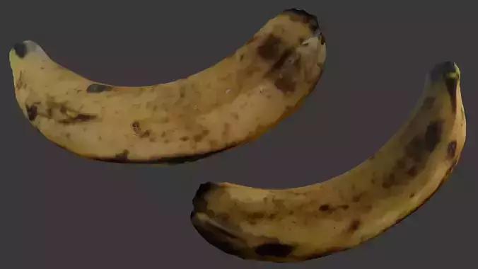 Ripe Banana 3D Model 