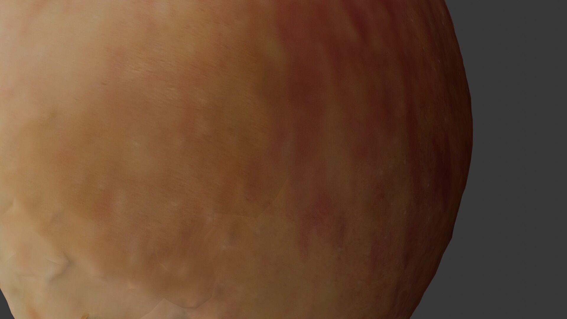 Sliced Rotten Apple 3D Model Low-poly 3D model_3