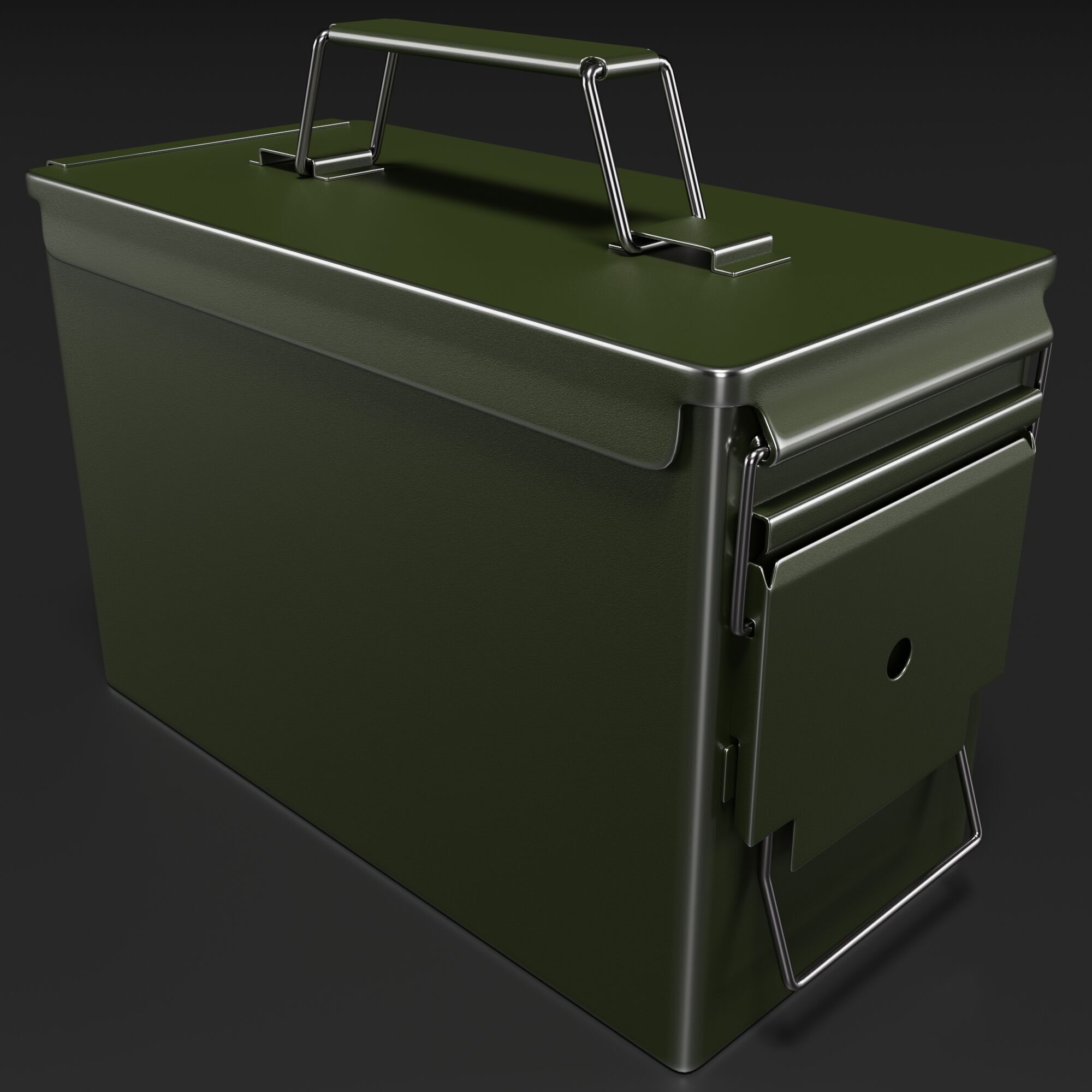 Metal Ammunition Case 3D model_1