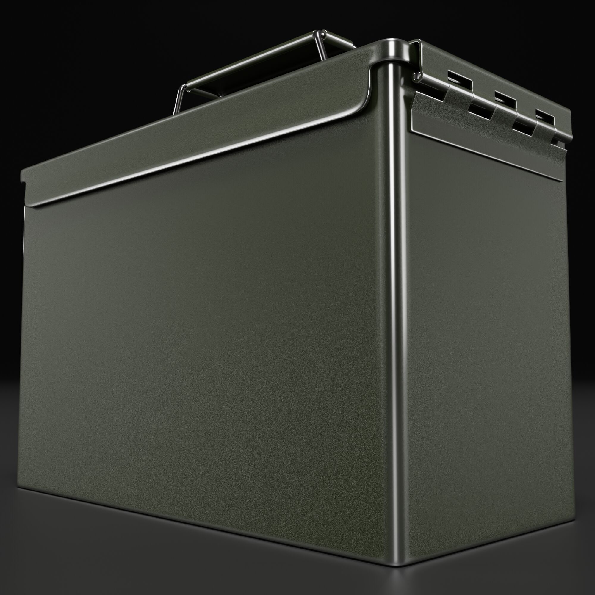 Metal Ammunition Case 3D model_5