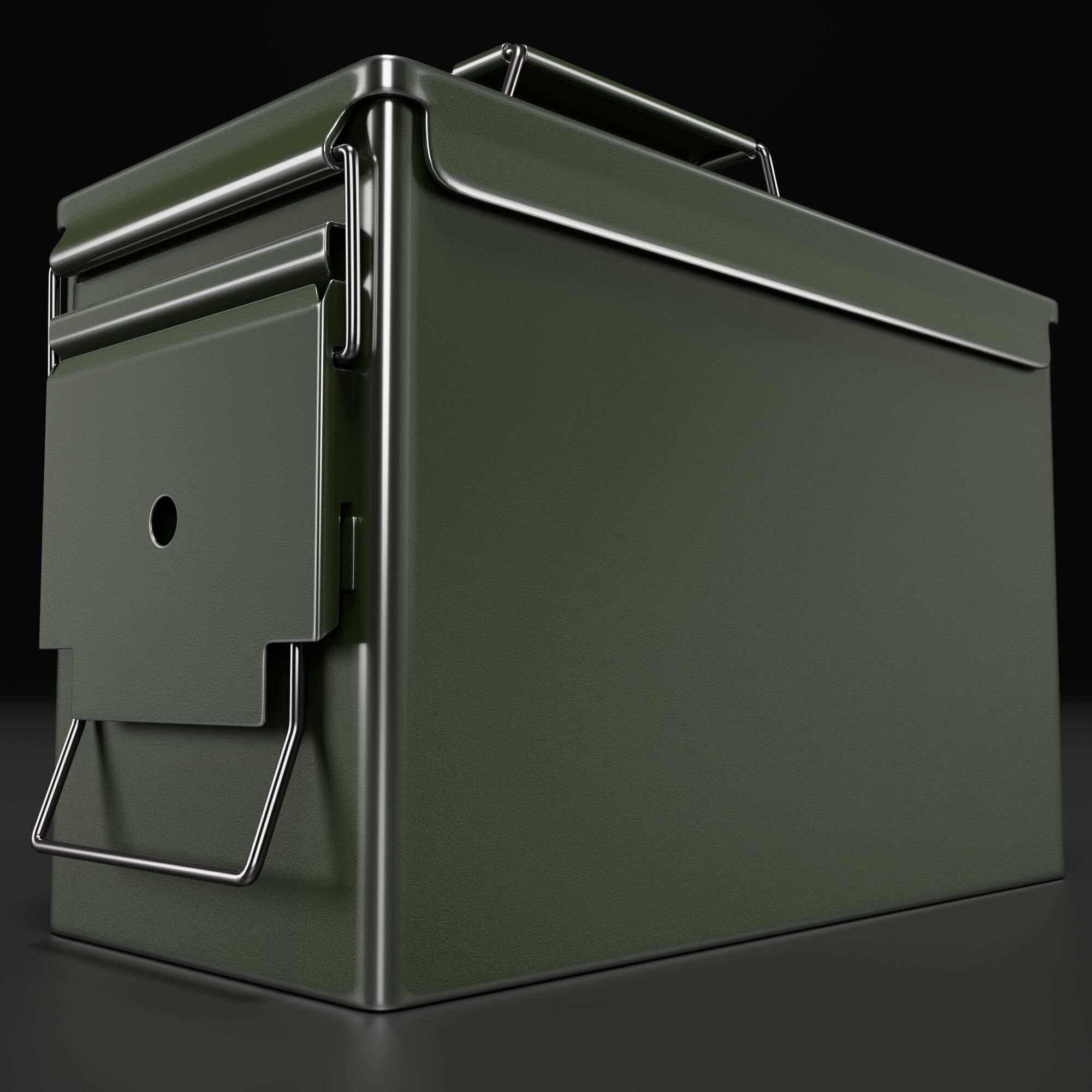 Metal Ammunition Case 3D model_7