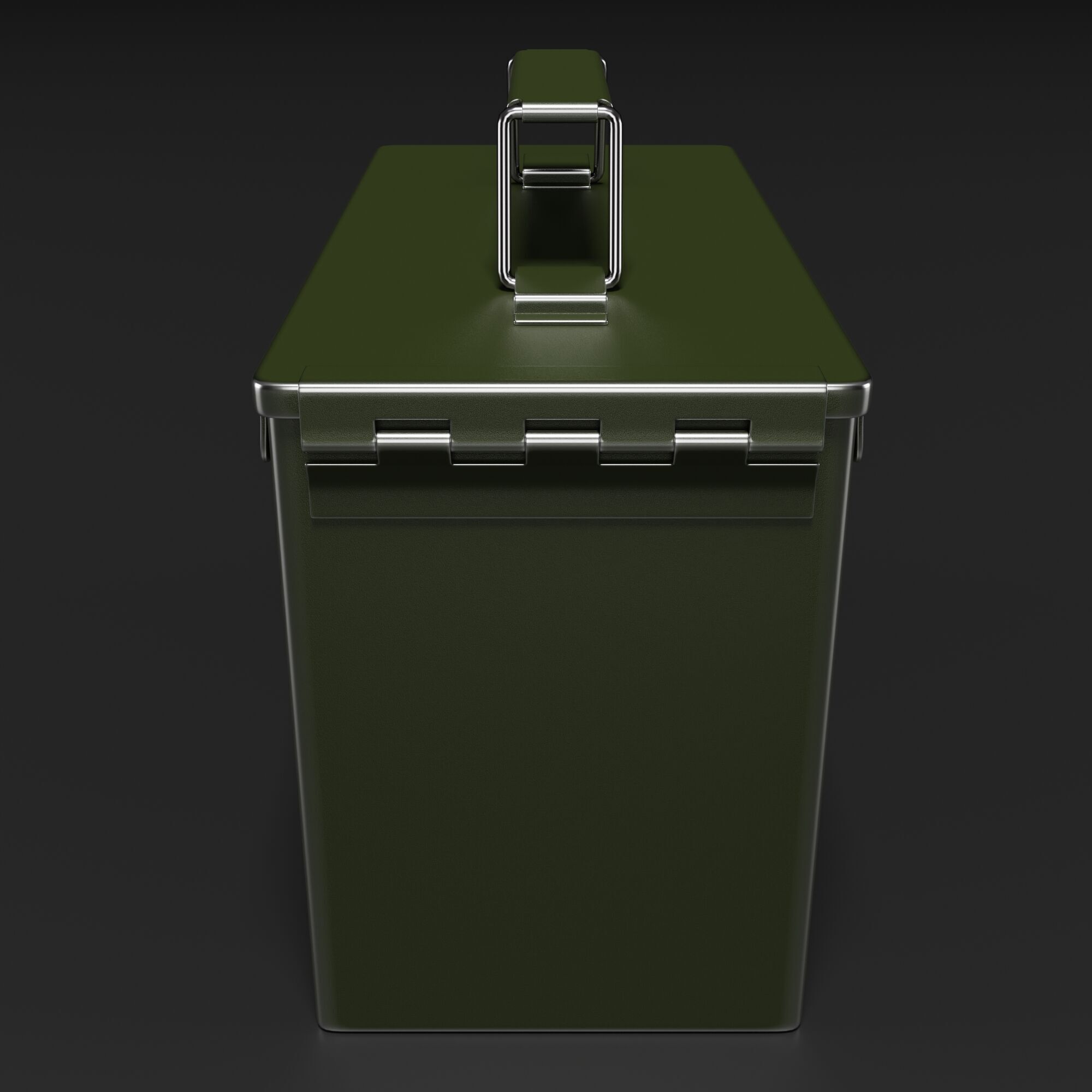 Metal Ammunition Case 3D model_4