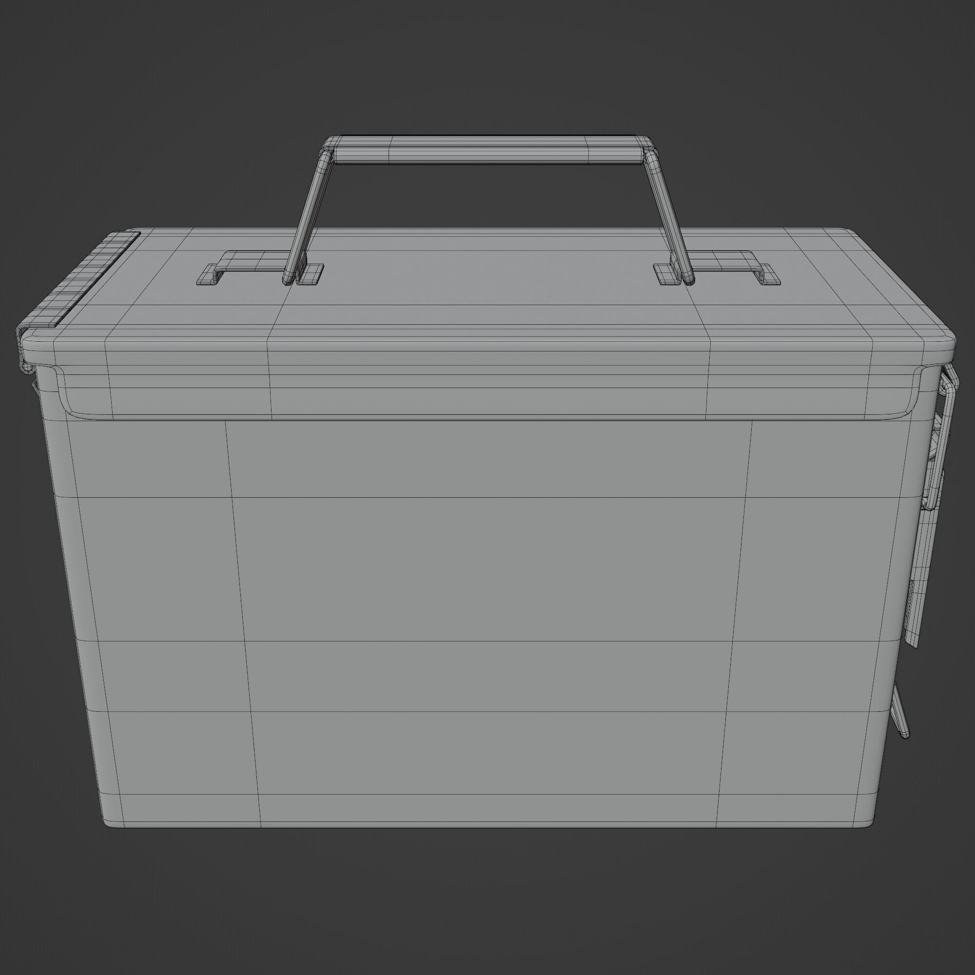Metal Ammunition Case 3D model_10