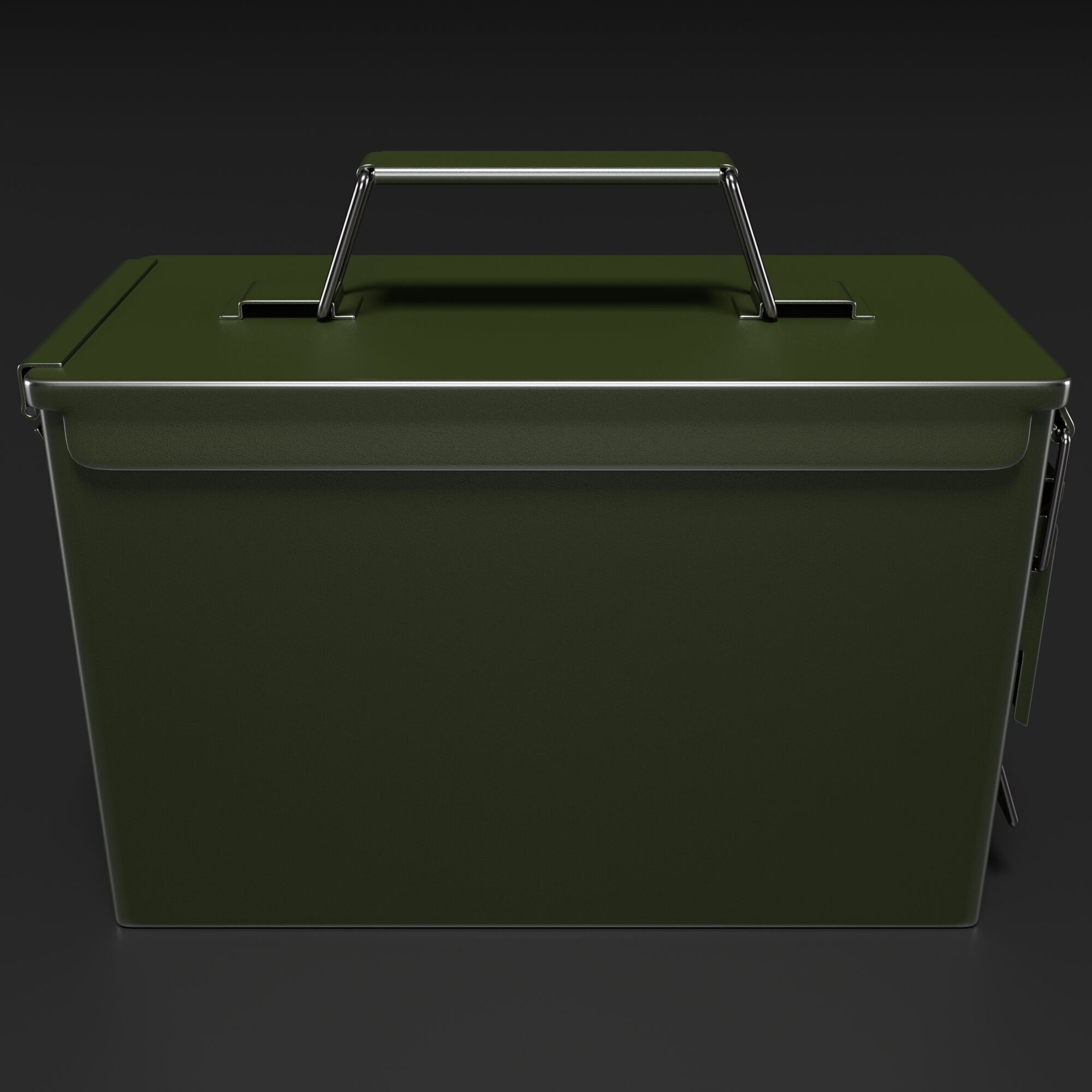 Metal Ammunition Case 3D model_2