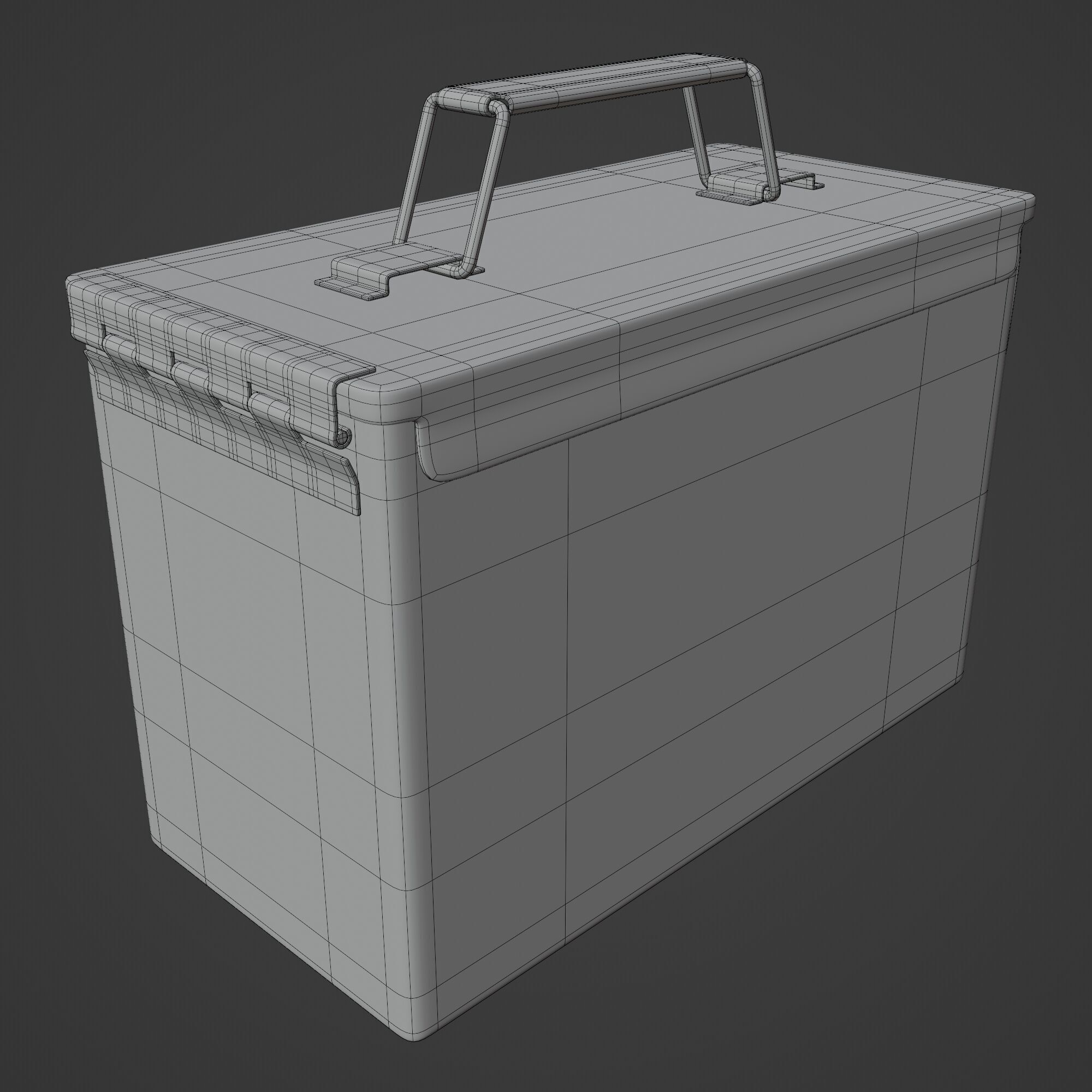 Metal Ammunition Case 3D model_11