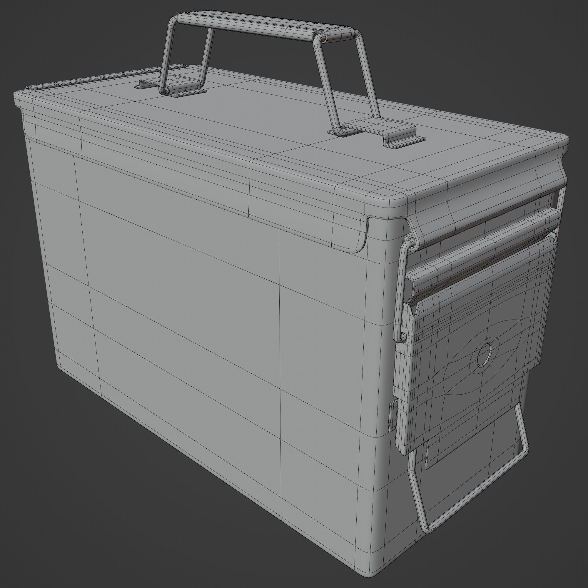 Metal Ammunition Case 3D model_9