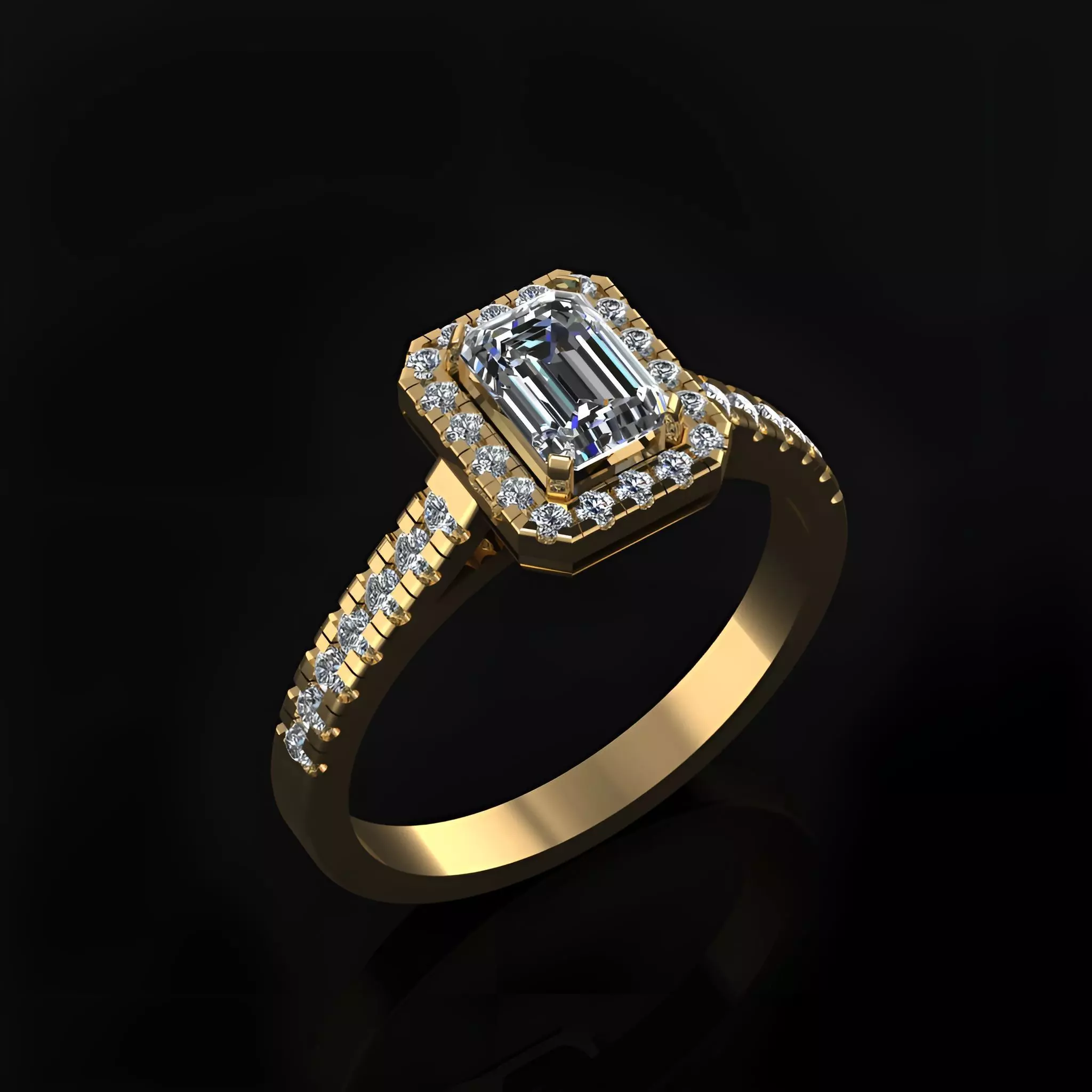 Engagement Ring 3D print model