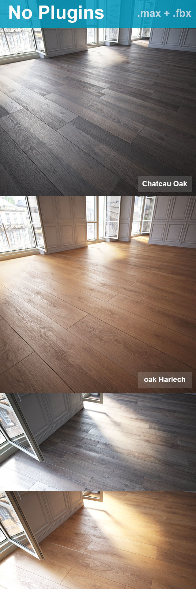 Parquet Floor 10 WITHOUT PLUGINS 3D model_4