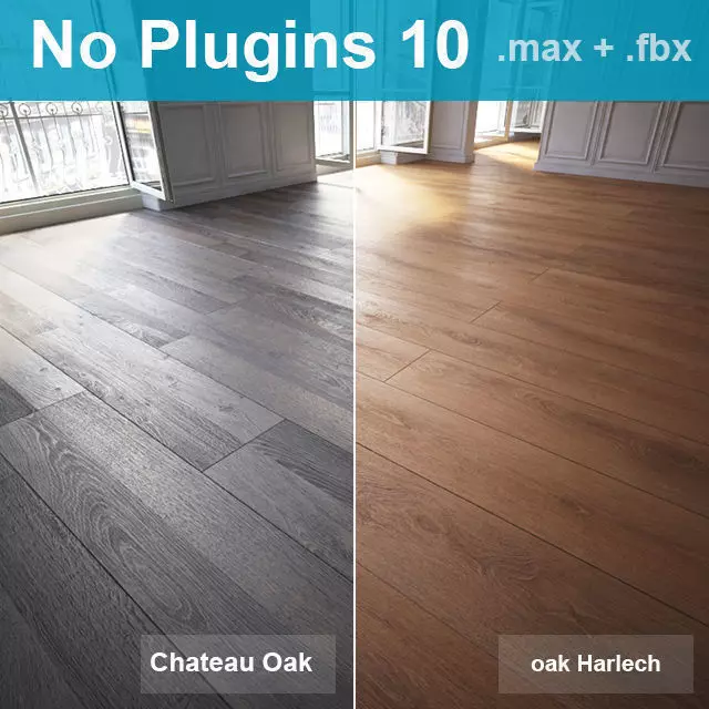 Parquet Floor 10 WITHOUT PLUGINS 3D model_0