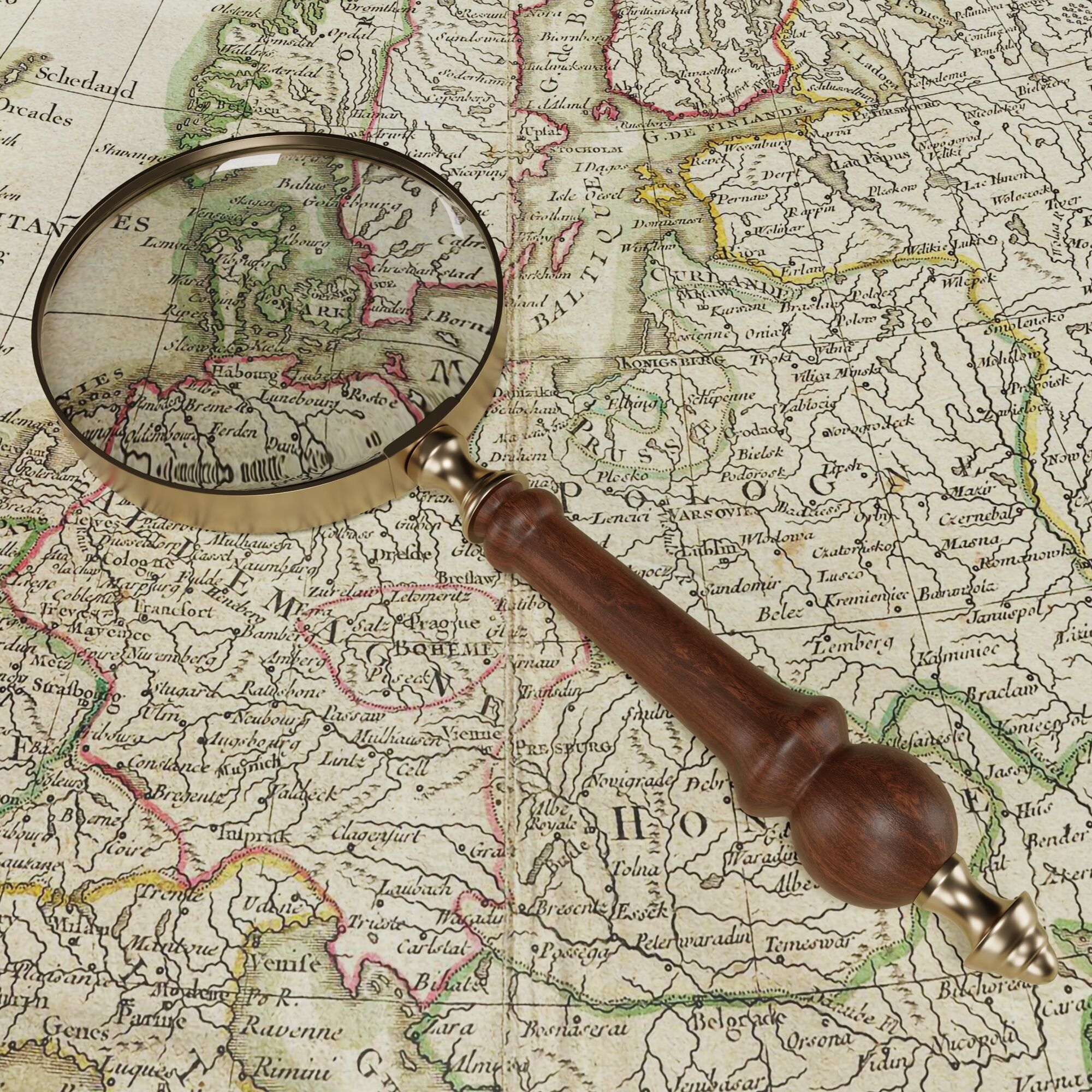 Handheld Magnifying Glass 3D model_1