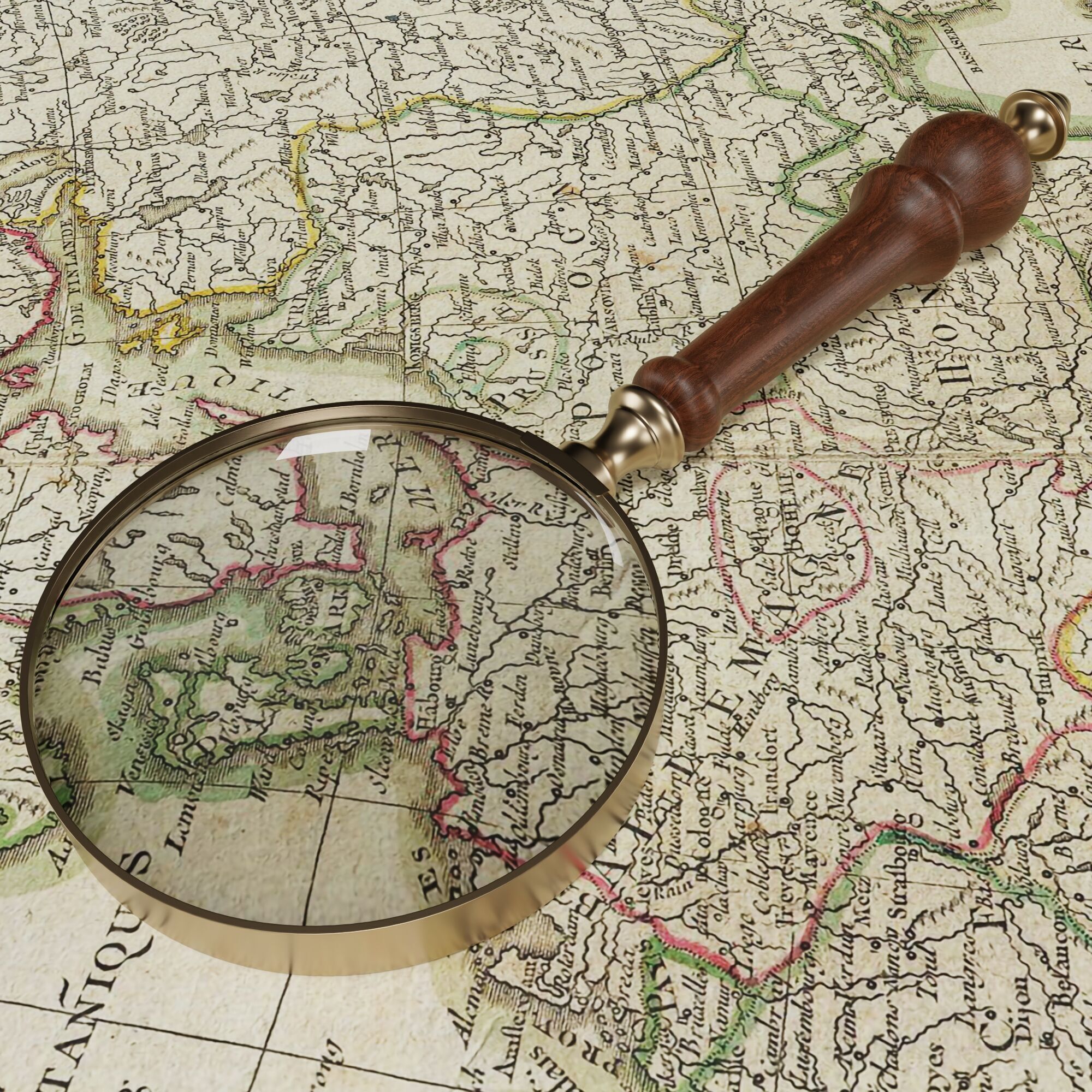 Handheld Magnifying Glass 3D model_3