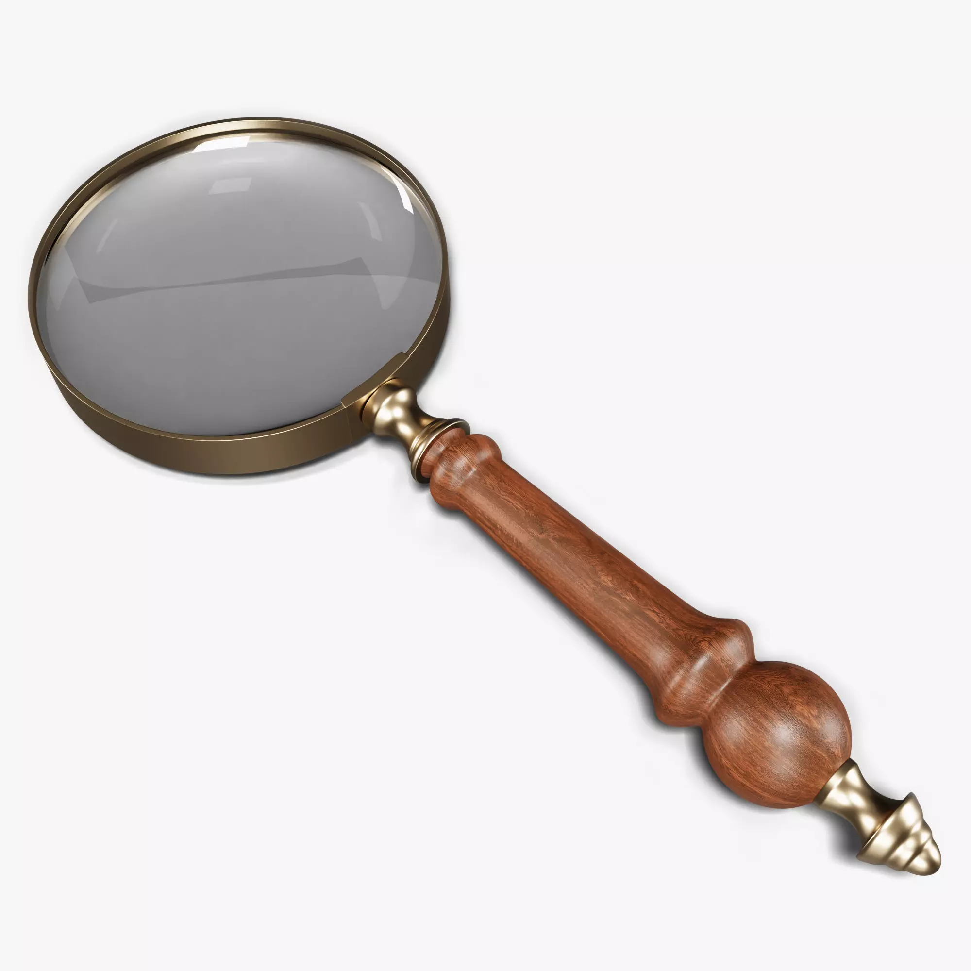 Handheld Magnifying Glass 3D model_0