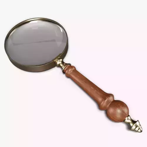 Handheld Magnifying Glass 3D model