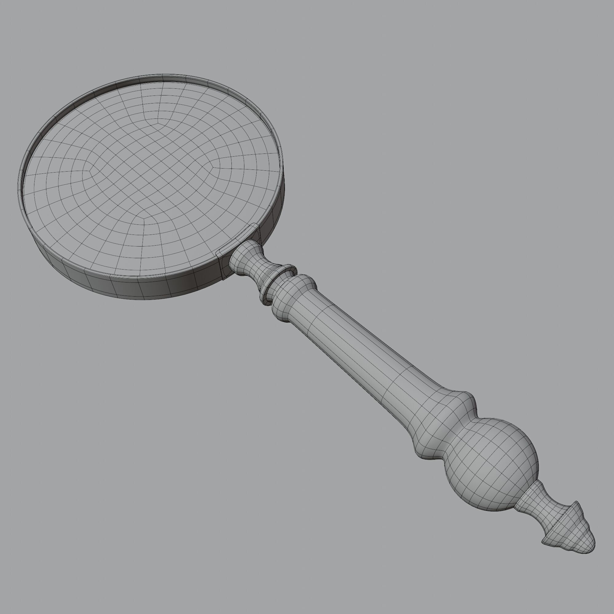 Handheld Magnifying Glass 3D model_8