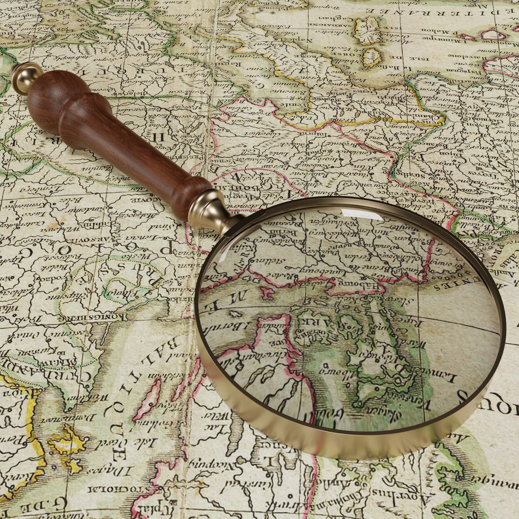 Handheld Magnifying Glass 3D model_5