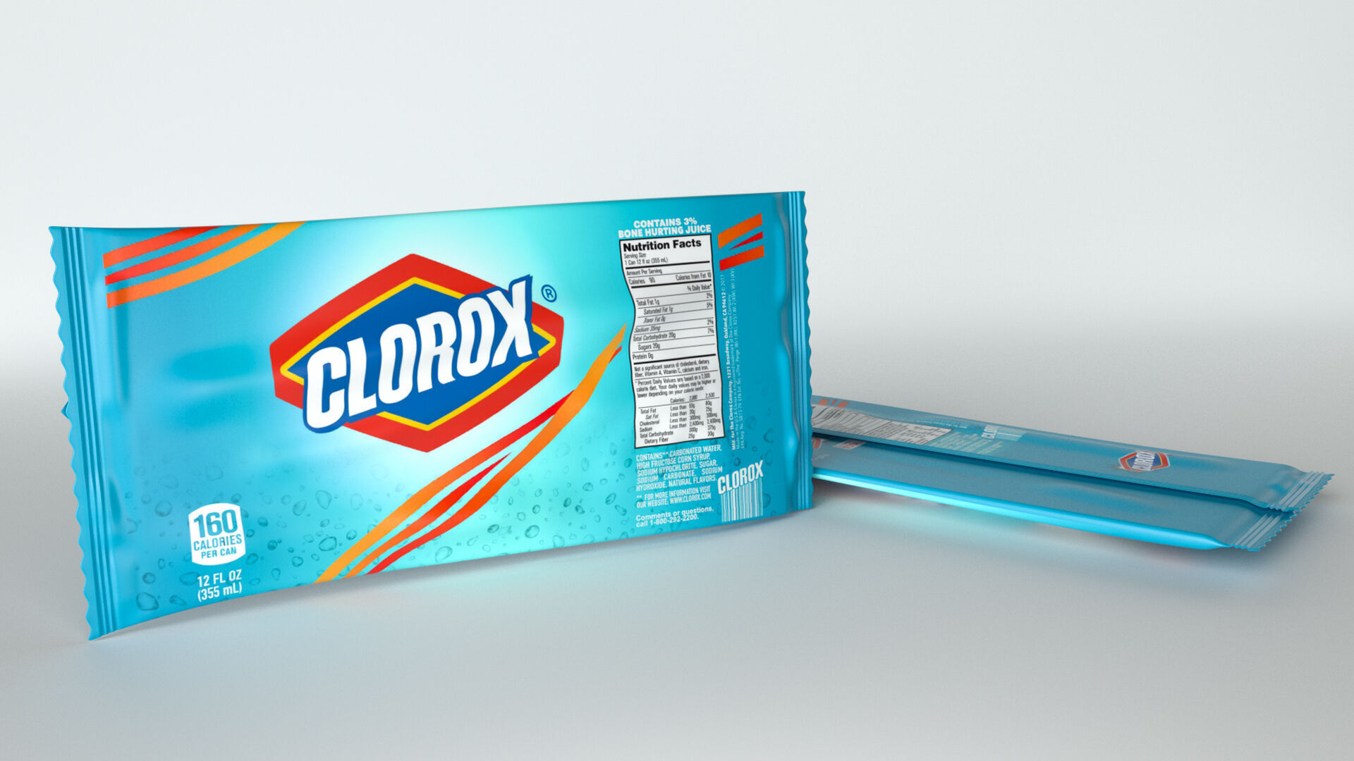 Clorox Sachet 3D model_2
