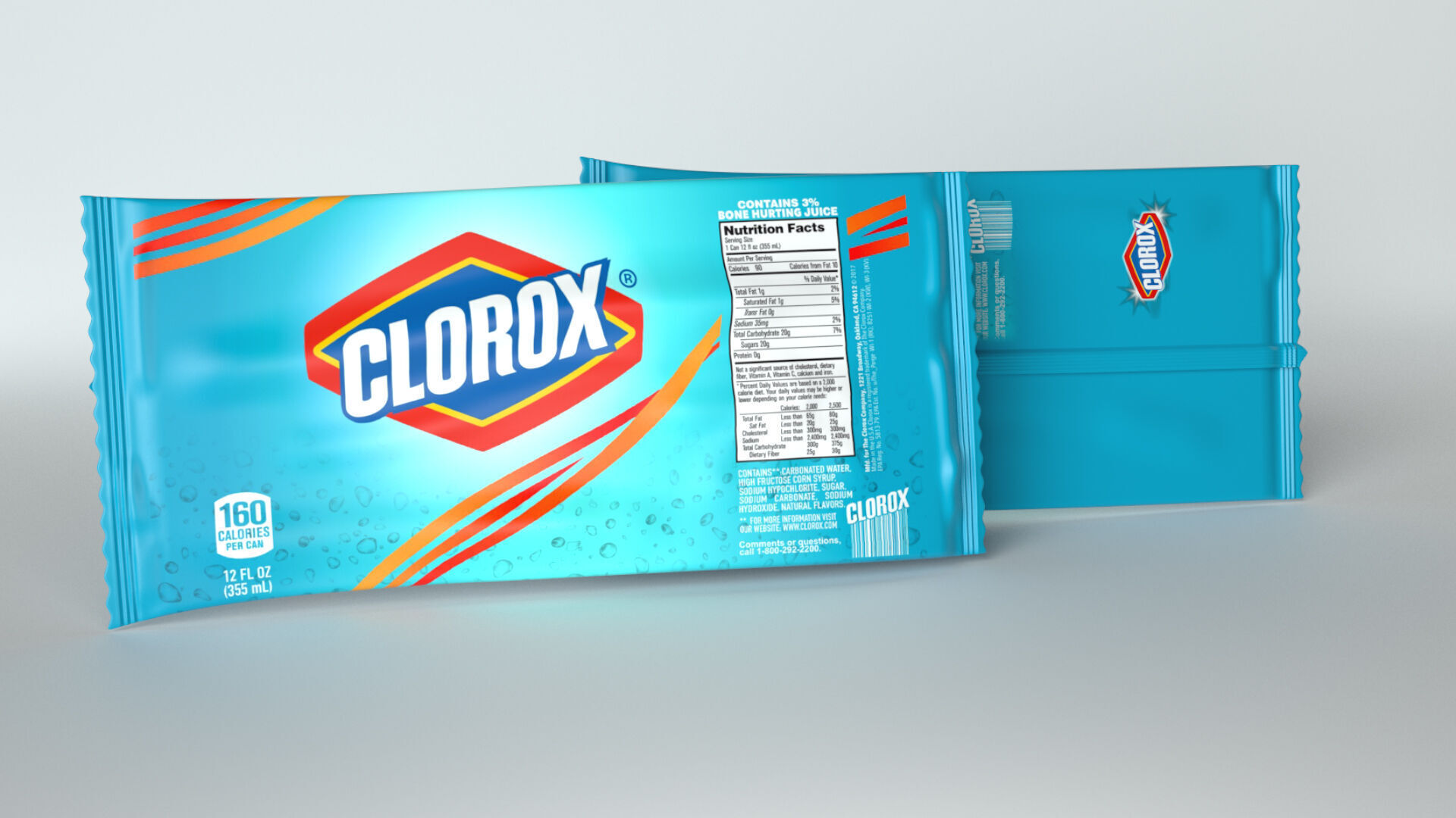 Clorox Sachet 3D model_1